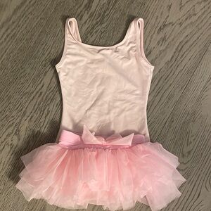 Pink leotard and tutu
